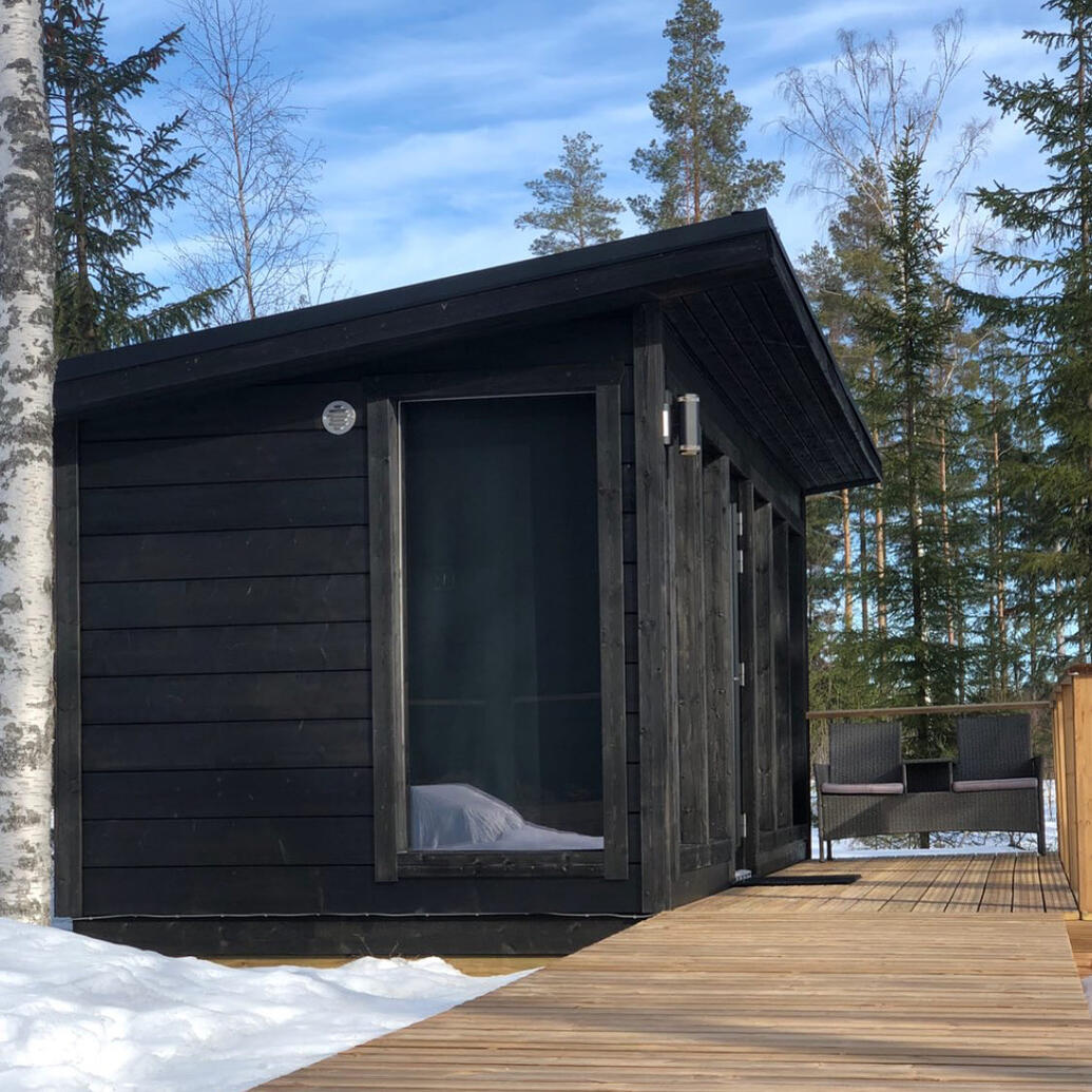 Rantasaunan vilvoitteluterassi